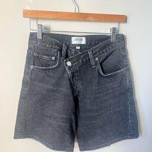 AGOLDE Charcoal CRISS Jean Shorts